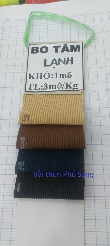 Vải thun tăm lạnh ( mỏng)