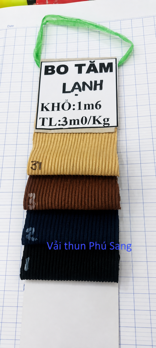 Vải thun tăm lạnh